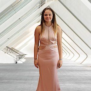 Gigi by La Femme Long Jersey Dress